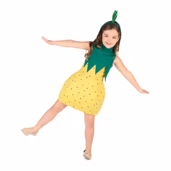 ) Girls' pineapple dress costume - 5 - 6 years (S