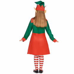 ) Girls' Christmas elf dress costume - 10 - 12 years (L