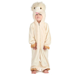 ) Children's luxury plush llama costume - 5-6 years (110-116cm