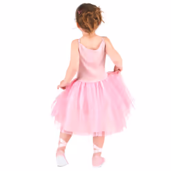 ) Girls' pink star dancer costume - XS 3-4 years (92-104 cm