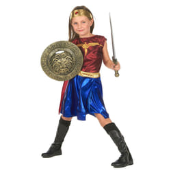 ) Girls' Amazon warrior costume - S 4-6 years (110-120 cm