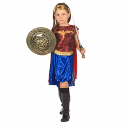 ) Girls' Amazon warrior costume - S 4-6 years (110-120 cm