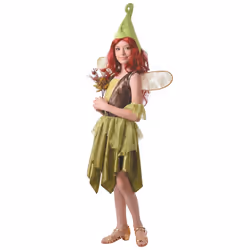 ) Girls' forest fairy costume - M 7-9 years (120-130 cm