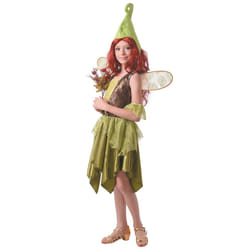 ) Girls' forest fairy costume - S 4-6 years (110-120 cm