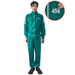 ) Game participant costume with customizable number for adults - S / M (160-175cm