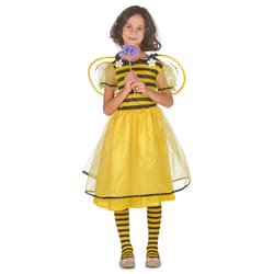 ) Bee tutu costume with wings for girls - M 7-9 years (120-130 cm