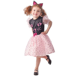 ) Girls' Cat Dress Costume - XS 3-4 years (92-104 cm