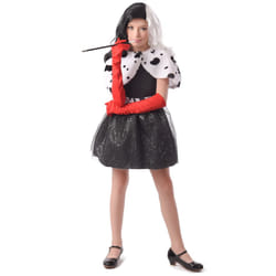 ) Cruel girl child costume - M 7-9 years (120-130 cm