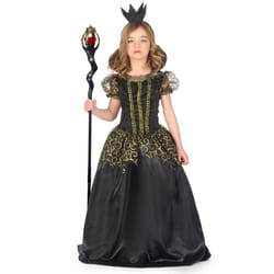 ) Evil black queen girl costume - XS 3-4 years (92-104 cm