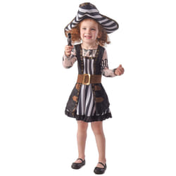 ) Tattooed pirate costume for girls - L 10-12 years (130-140 cm
