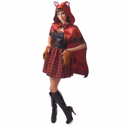 Women's Werewolf Riding Hood Costume - L