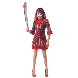 Women's terrifying red clown costume - XS