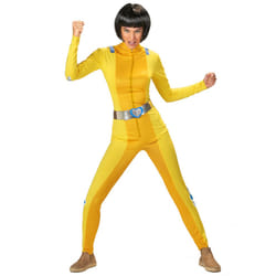 ) Women's yellow shock spy costume - S (36/38