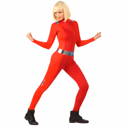 ) Women's red shock spy costume - XS (32/34