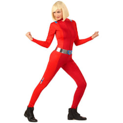 ) Women's red shock spy costume - M (40/42