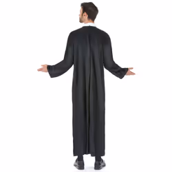 Men's plus size priest costume