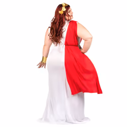 Plus size Roman goddess draped women's costume