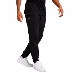 Lacoste Cotton Fleece Sweatpants Black - L, Black