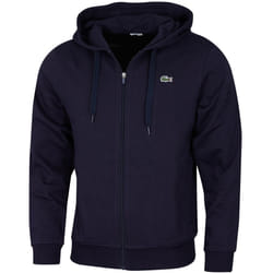 Lacoste Mens 2021 Sport Lightweight Drawstring Full Zipped Hoodie Hoody - L, Navy