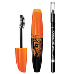 Rimmel ScandalEyes Curve Alert Mascara with ScandalEyes Waterproof Kohl Kajal Liner  1 Set  Combo