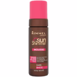 Rimmel London SunShimmer Instant Self Tan Bronzing Mousse, 150 ml - Dark Matte