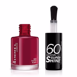 Rimmel 60 Seconds Super Shine, 320 Rapid Ruby, 8ml