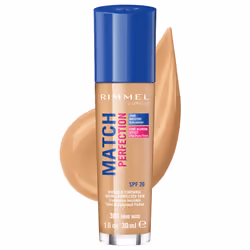 Rimmel Match Perfection Foundation 303 True Nude 30ml, Pump bottle, liquid, Universal skin, Smoothing, Warm, True Nude