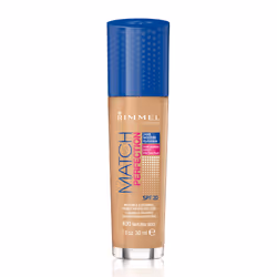 Rimmel Match Perfection, Natural Beige 400 - Neutral, 30ml, Pump bottle, liquid, Universal skin, Moisturizing, Protection, Sm ...