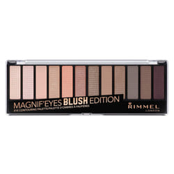 Rimmel London Magnif'Eyes Eyeshadow Palette  12 Shades  Blendable Formula  Versatile  002  Blush  0.5oz