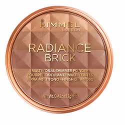 Rimmel Radiance Brick Dark 12g, Universal skin, Dark, Pot, Pressed powder, Bronzing, 12 g