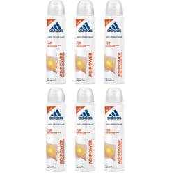 6 x Adidas 72H Anti Perspirant Female Body Spray 150ml - Adipower