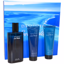 Cool Water by Davidoff for Men - 3 Pc Gift Set 4.2oz EDT Spray, 2.5oz Shower Gel, 2.5oz After Shave Balm