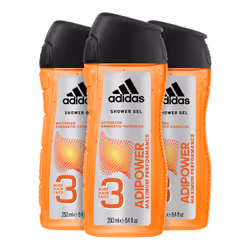 Adidas Adipower 3in1 Body, Hair and Face Shower Gel for Him, 250ml