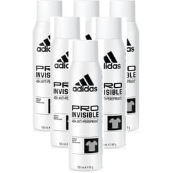 6 x Adidas 48H Anti Marks Antiperspirant  Spray 150ml - Pro Invisible