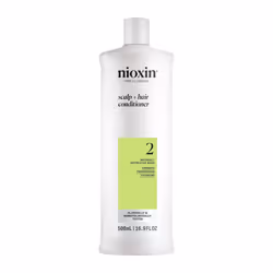 Nioxin System 2 Scalp Therapy Conditioner for Natural Hair with Progressed Thinning  16.9 oz