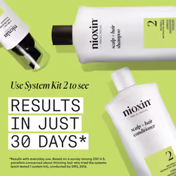 Nioxin System 2 Scalp Therapy Conditioner for Natural Hair with Progressed Thinning  16.9 oz