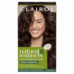 Clairol Natural Instincts Demi-Permanent Hair Dye  5 Medium Brown Hair Color  Pack of 1
