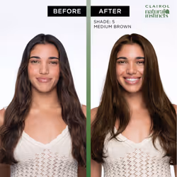 Clairol Natural Instincts Demi-Permanent Hair Dye  5 Medium Brown Hair Color  Pack of 1