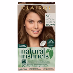 Clairol Natural Instincts Demi-Permanent Hair Dye  5G Medium Golden Brown Hair Color  Pack of 1