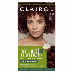 Clairol Natural Instincts Demi-Permanent Hair Dye  4RR Dark Red Hair Color  Pack of 1