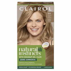 Clairol Natural Instincts Demi-Permanent Hair Dye 8A Medium Cool Blonde Hair Color Pack of 1