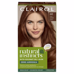 Clairol Natural Instincts Demi-Permanent Hair Dye 6R Light Auburn Hair Color Pack of 1