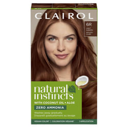 Clairol Natural Instincts Demi-Permanent Hair Dye  6R Light Auburn Hair Color  Pack of 1