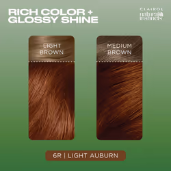 Clairol Natural Instincts Demi-Permanent Hair Dye  6R Light Auburn Hair Color  Pack of 1