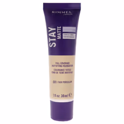 Rimmel London Stay Matte Lightweight Foundation - 001 Fair Porcelain for Women 1 oz Foundation