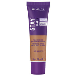 Rimmel London Stay Matte Liquid Mousse - 501 Noisette - Foundation  Lightweight  Shine Control  Oil-Free  1oz