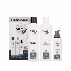 Nioxin 3D Care System, System 2, 3 Part System for Natural Hair with Progressed Thinning Kit