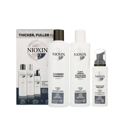 Nioxin 3D Care System, System 2, 3 Part System for Natural Hair with Progressed Thinning Kit
