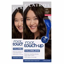 Clairol Root Touch-Up by Nice'n Easy Permanent Hair Dye  4A Dark Ash Brown Hair Color  Pack of 2