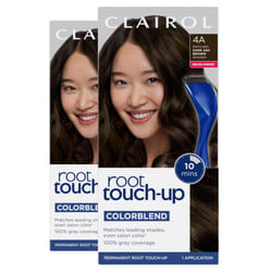 Clairol Root Touch-Up by Nice'n Easy Permanent Hair Dye  4A Dark Ash Brown Hair Color  Pack of 2
